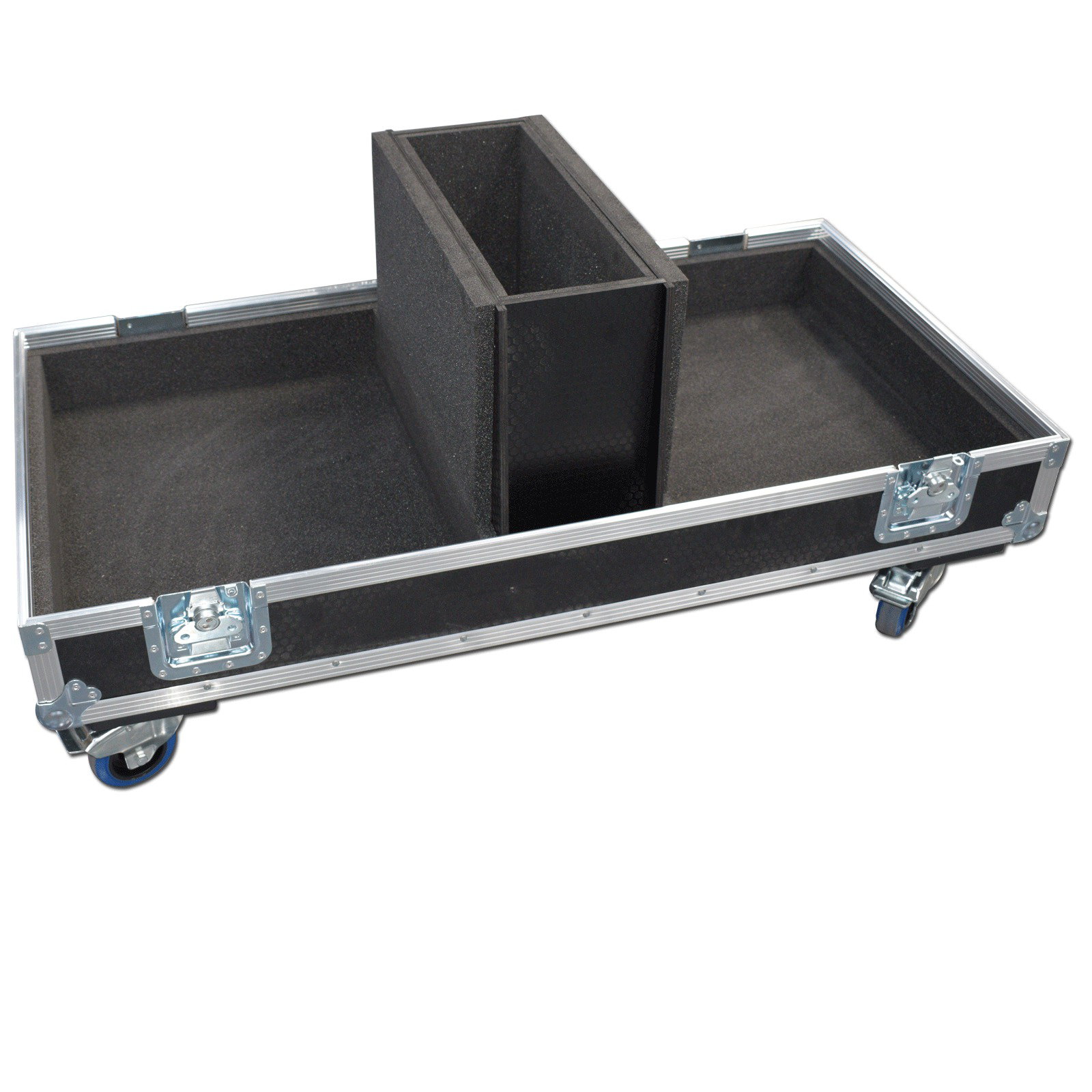 Twin Speaker Flightcase for Mackie SRM450 V2 With 150mm Storage Compartment 